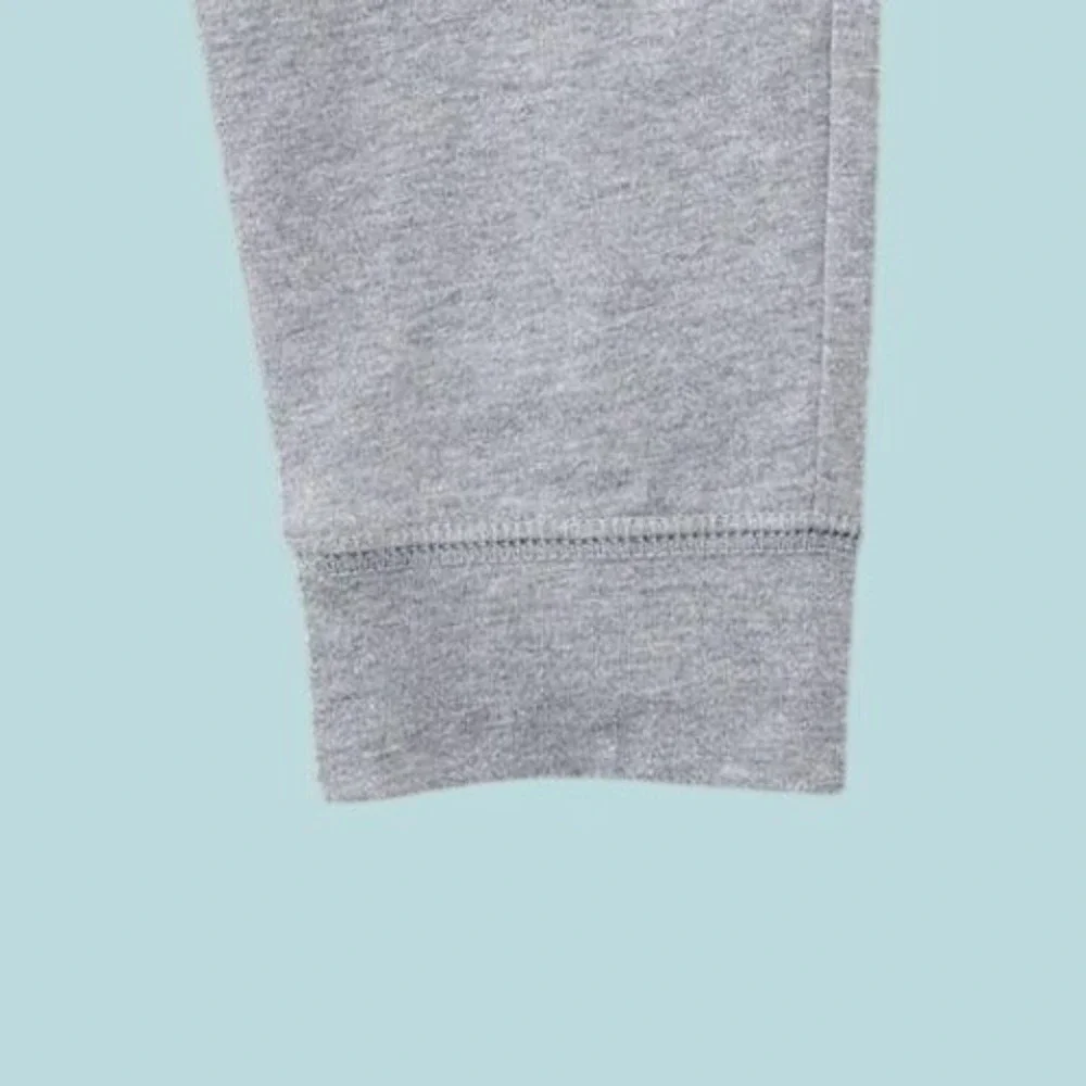 NWT Boys 5T Heather Gray Soft Jersey Cotton Joggers Pull On Pants Elastic Waist